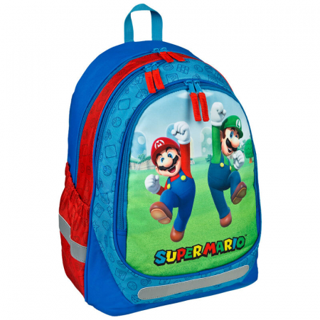 Rechizite si papetarie - Ghiozdan scoala, Nintendo, Super Mario Bros, 43 cm