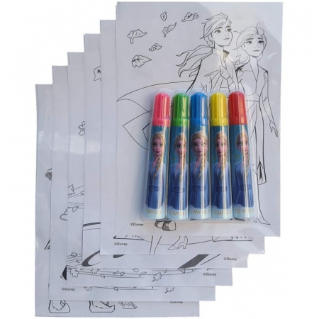 Ghiozdan transparent Frozen + accesorii, 32 cm [3]