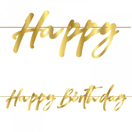 Ghirlanda decor Elegant Happy Birthday Sign FS, 100 cm [1]