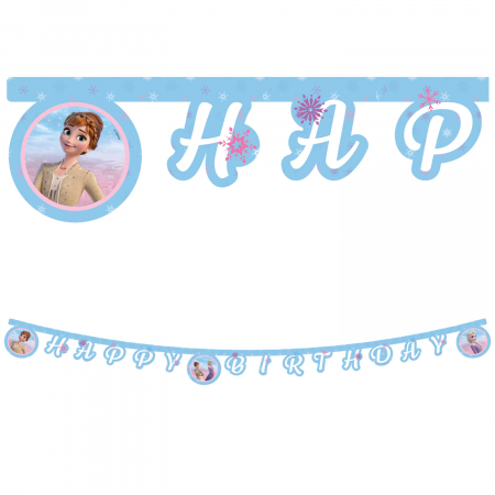 Ghirlanda decor Frozen II Wind Spirit, Happy Birthday Sign FS, 200 cm [1]