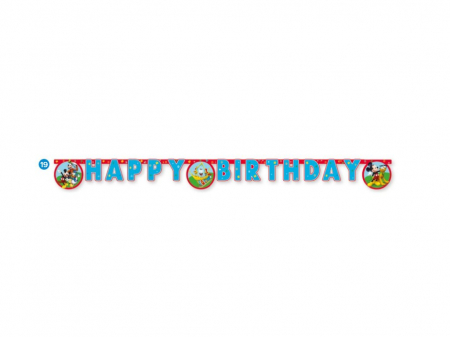 Ghirlanda decor Mickey Rock the House Happy Birthday Sign FS, 200 cm [1]