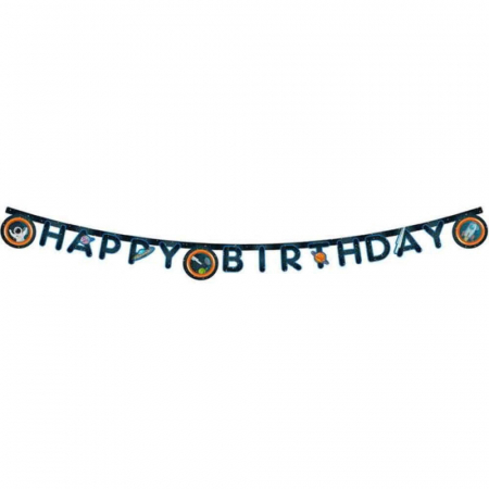 Ghirlanda decor Rocket Space, Happy Birthday Sign FS, 200 cm [2]