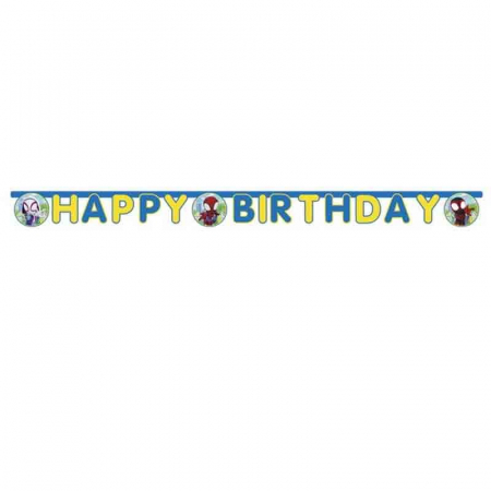 Ghirlanda decor Spidey & His Amazing Friends, Happy Birthday Sign FS, 200 cm [1]