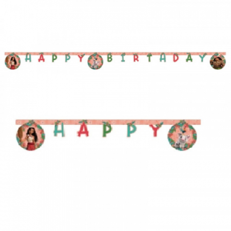Ghirlanda decor Vaiana Moana Happy Birthday Sign FS, 200 cm [1]