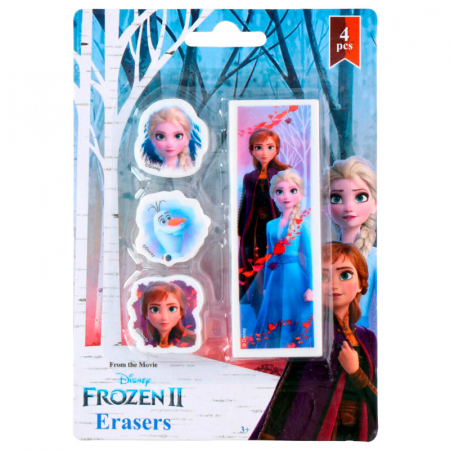 Rechizite si papetarie - Guma sters Frozen II set 4 bucati