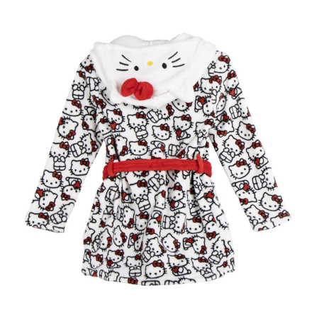 Halat baie coral fleece cu gluga si urechi, Hello Kitty [1]