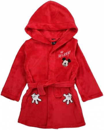 Prosoape si halate de baie copii - Halat baie cu gluga cocolino Mickey Mouse