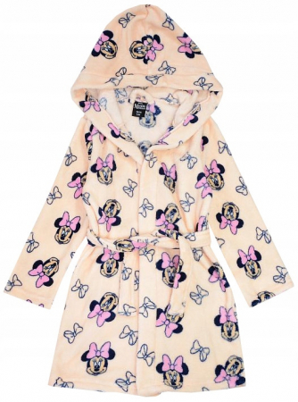 Prosoape si halate de baie copii - Halat baie cu gluga cocolino Minnie Mouse