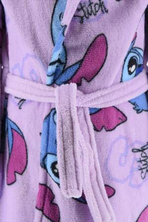Halat baie cu gluga fleece coral Lilo & Stitch [2]