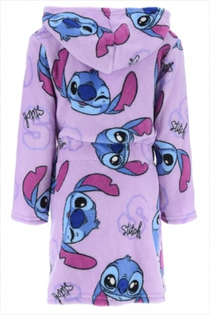 Halat baie cu gluga fleece coral Lilo & Stitch [1]