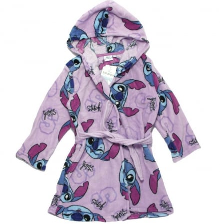 Halat baie cu gluga fleece coral Lilo & Stitch [3]