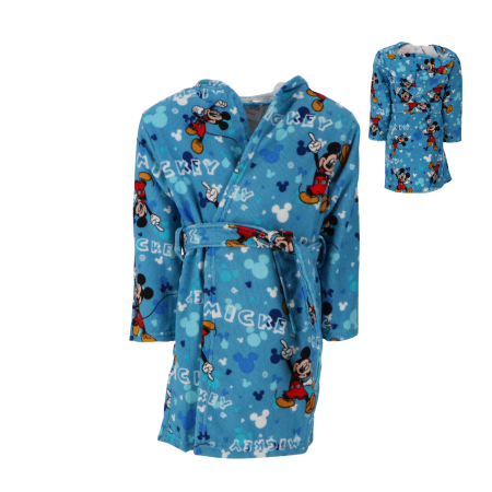 Halat baie cu gluga microfibra Mickey Mouse Happy [2]