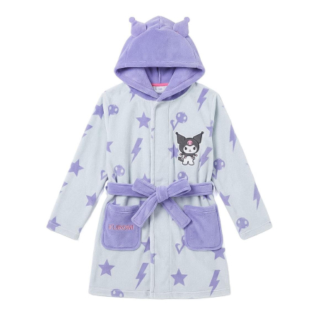 Prosoape si halate de baie copii - Halat de baie cu glugă și aplicații Hello Kitty Kuromi