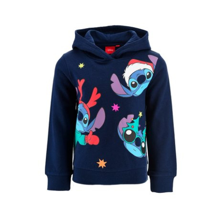 Hanorace copii - Hanorac cu maneca lunga și gluga Craciun Fericit cu Lilo si Stitch