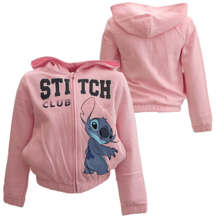Hanorac maneca lunga cu fermoar și gluga Stitch Club [3]