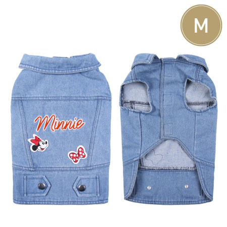 Haine animale de companie - Jacheta din denim pentru caini, Minnie Mouse, M
