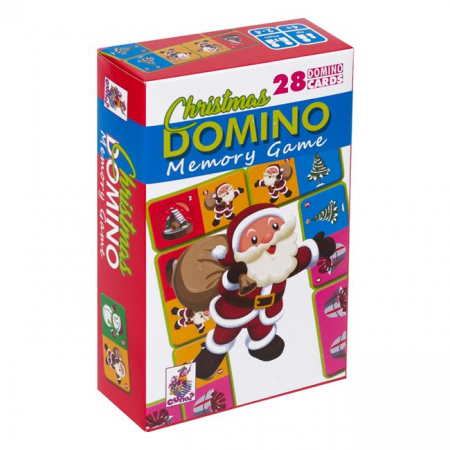 Joaca si timp liber - Joc Domino cu Mos Craciun 28 de piese