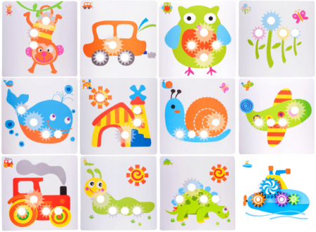 Jucarie educativa puzzle creativ Gear [3]