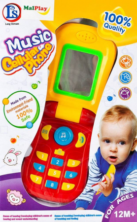 Jocuri si jucarii - Jucarie interactiva Telefon mobil cu efecte sonore pentru copii