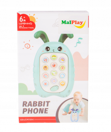 Jucarie Interactiva tip Telefon, diferite Sunete si Melodii, Roz [12]