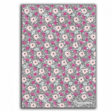 Rechizite si papetarie - Jurnal cu glitter coperta PVC Paso 12x17 cm