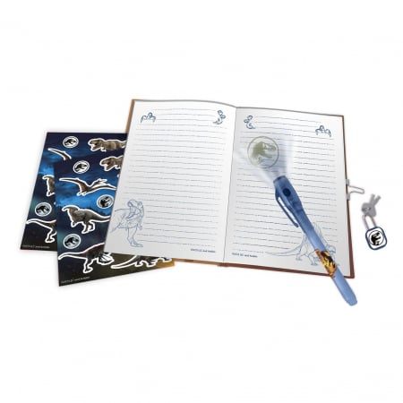 Totul pentru scoala - Jurnal secret Jurassic World cu pix 23.5x22x5 cm