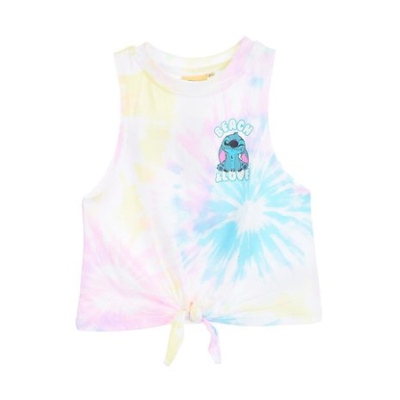 Imbracaminte fete - Maieu bumbac curcubeu multicolor Stitch Beach&Love