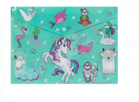 Dosare - Mapa plastic Unicorn A4