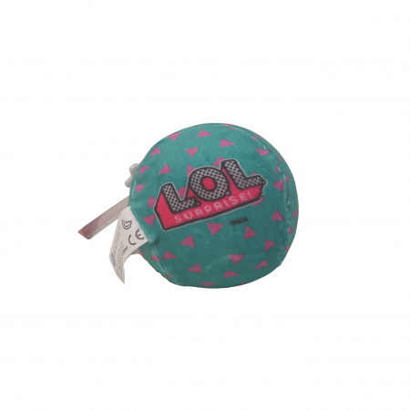 Jucarii de plus - Minge de plus cu breloc LOL Surprise MC Swag 9 cm