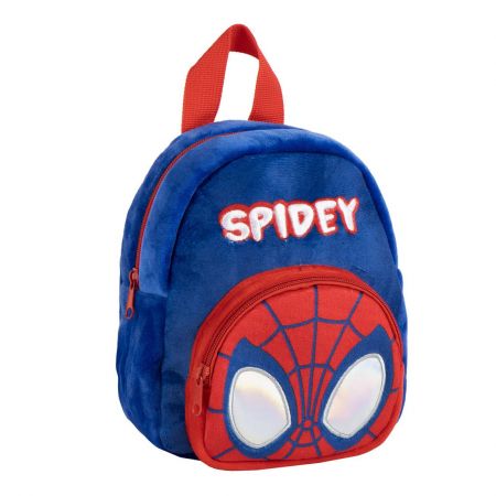 Ghiozdane si genti - Mini Ghiozdan gradinita plus cu buzunar frontal Spiderman 22x18x12 cm