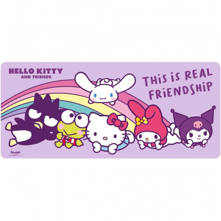 Totul pentru scoala - Mousepad Hello Kitty si Prietenii, 80x35 cm