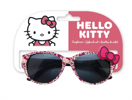 Ochelari de soare copii - Ochelari de soare Hello Kitty cu funda