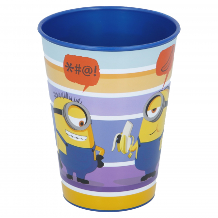 Cani, pahare si accesorii bebe - Pahar plastic Minions II, 260 ml