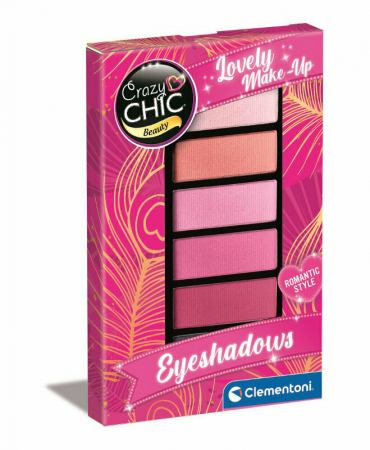 Cadouri si accesorii diverse - Paleta de farduri pentru fetite Crazy Chic Clementoni, 6 culori