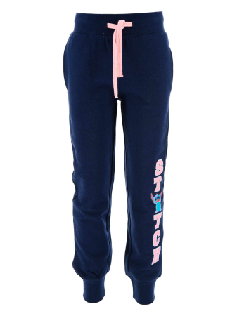 Pantaloni si salopete copii - Pantaloni bleumarin de trening cu mansete, Lilo & Stitch