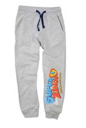 Pantaloni si salopete copii - Pantaloni lungi gri trening SuperZings