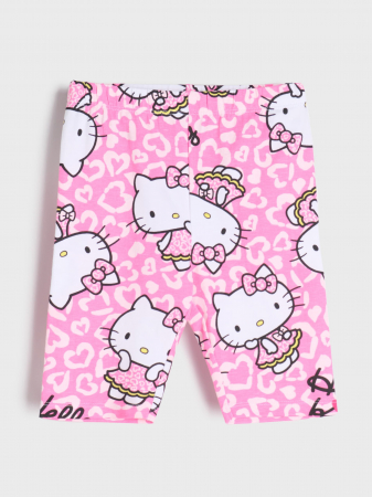 Pantaloni si salopete copii - Pantaloni scurti tip colanti Hello Kitty