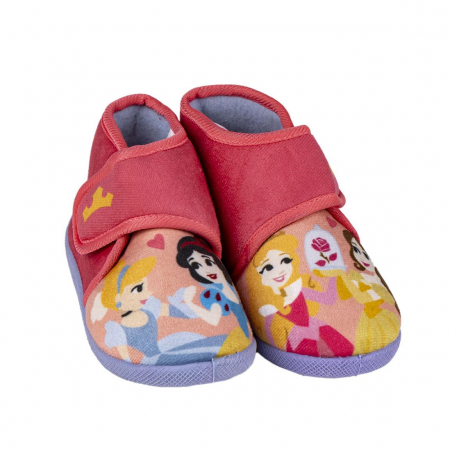 Pantofi copii - Pantofi interior cu inchidere cu arici, Printesele Disney