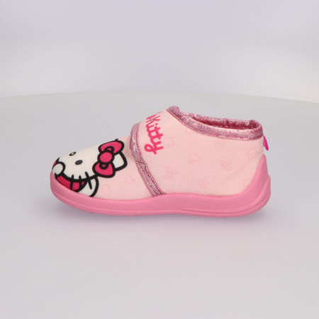 Pantofi interior cu inchidere tip arici Hello Kitty [3]