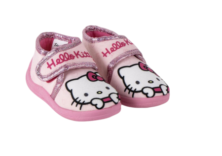 Pantofi copii - Pantofi interior cu inchidere tip arici Hello Kitty