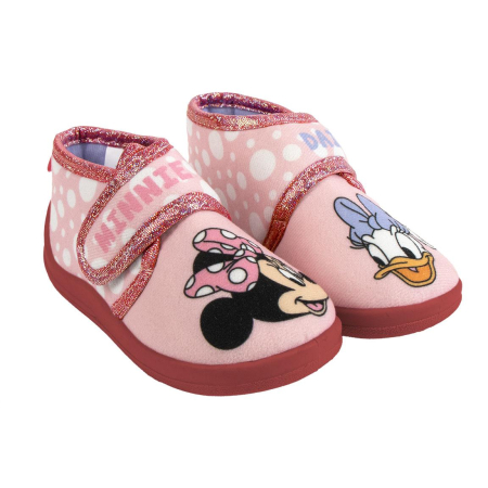 Imbracaminte si incaltaminte copii - Pantofi interior cu inchidere tip arici Minnie Mouse si Daisy