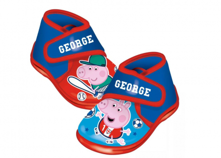 Pantofi copii - Pantofi interior cu inchidere tip arici Peppa Pig