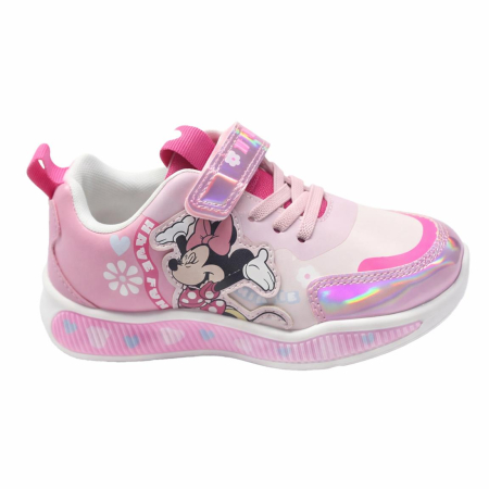 Incaltaminte fete - Pantofi sport cu lumini și design Minnie Mouse
