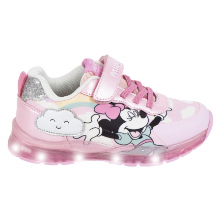 Pantofi sport - Pantofi sport cu lumini , talpa usoara TPR Minnie Mouse Disney