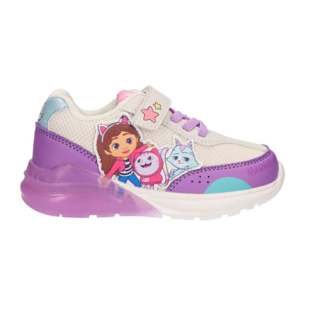 Imbracaminte si incaltaminte copii - Pantofi sport cu panza si talpa TPR cu lumini Gabby's Dollhouse