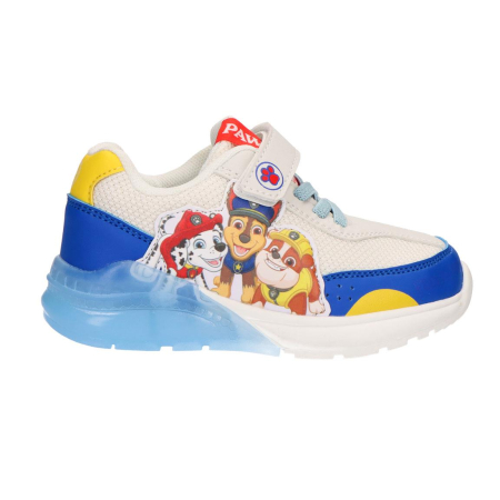 Imbracaminte si incaltaminte copii - Pantofi sport cu panza si talpa TPR cu lumini Paw Patrol