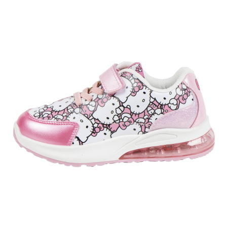 Pantofi sport cu talpa PVC si lumini Hello Kitty [5]