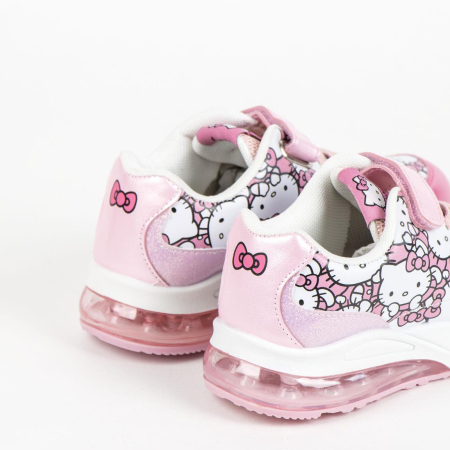 Pantofi sport cu talpa PVC si lumini Hello Kitty [3]