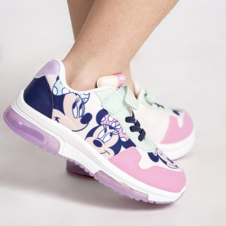 Pantofi sport cu talpa PVC si lumini, Minnie Mouse [2]