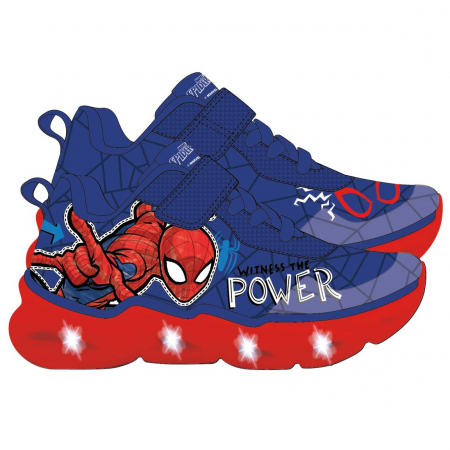 Pantofi sport cu talpa usoara EVA si lumini Spiderman the Power [6]